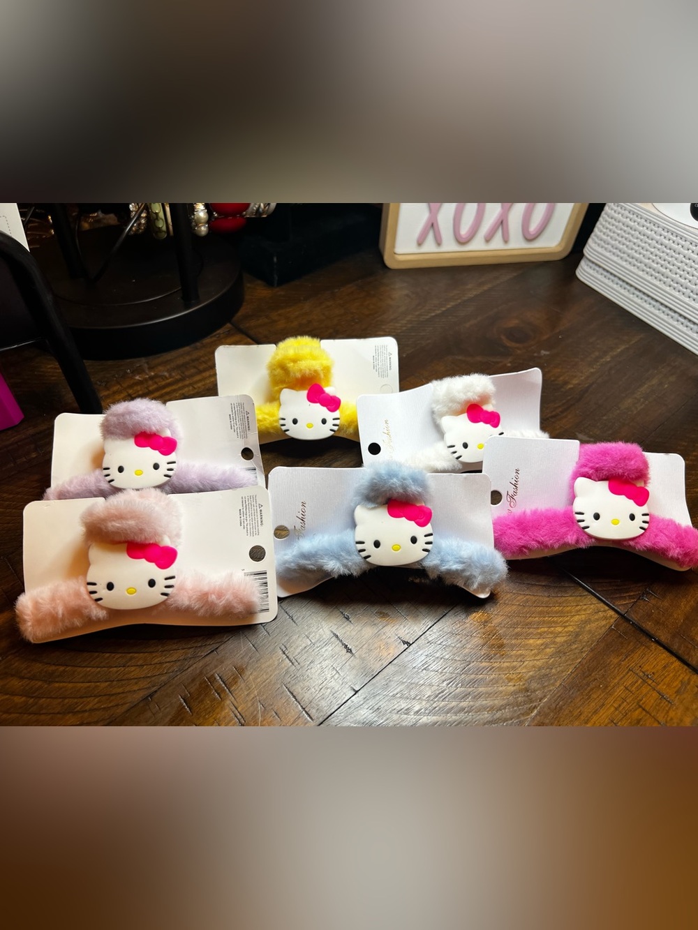 Hello Kitty Plush Hair Clips - Individual sale